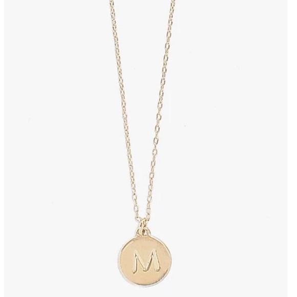 $48 Kate Spade Initial “M” Mini Initial Pendant Necklace gold - Picture 2 of 9